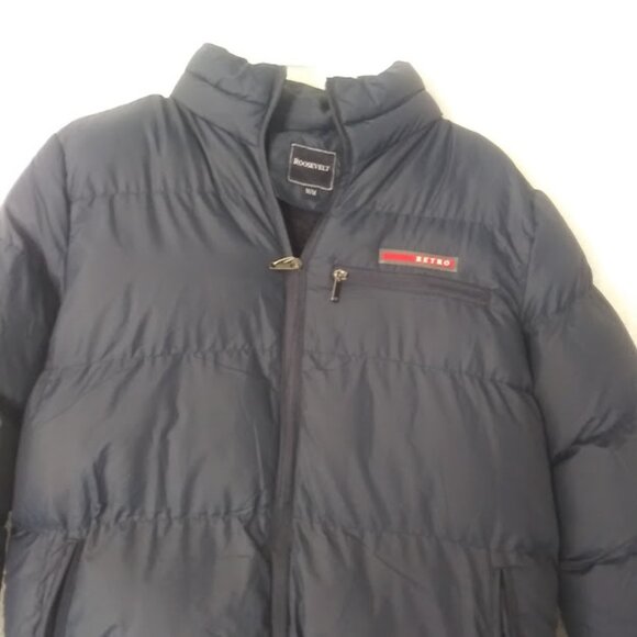 Roosevelt women's size M navy blue puffer jacket - Picture 2 of 15